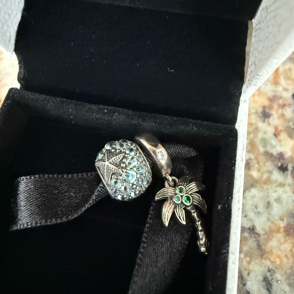 Pandora Charm set tropical ocean vibes
